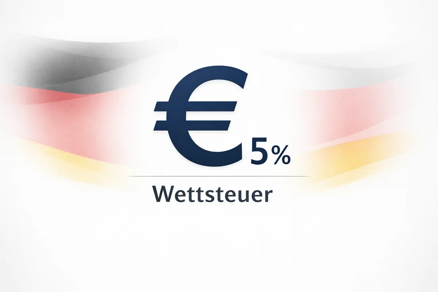 Symbolische Darstellung der deutschen Wettsteuer mit Euro-Symbol